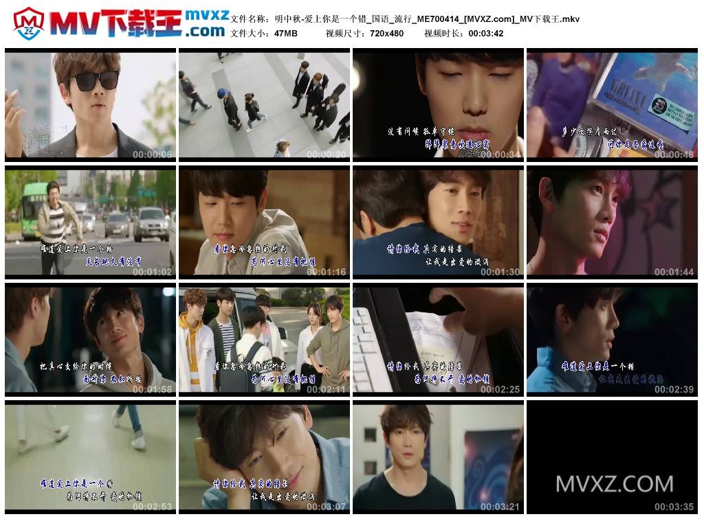 明中秋-爱上你是一个错_国语_流行_ME700414